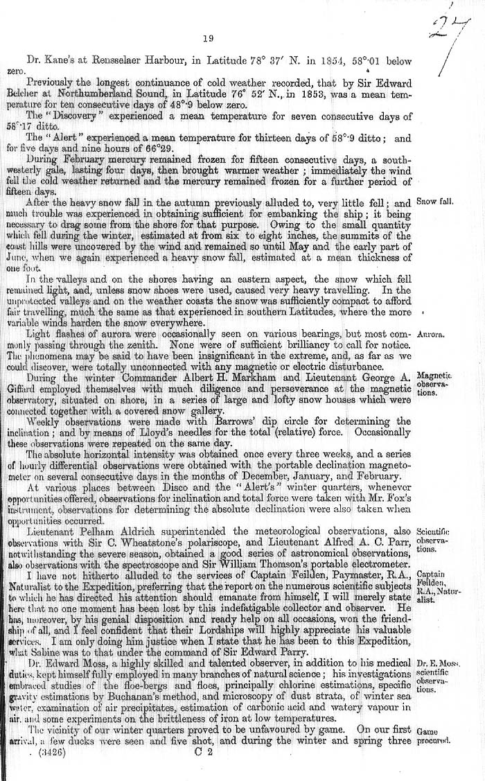 Arctic Blue Books: taylor 1877a, page 19