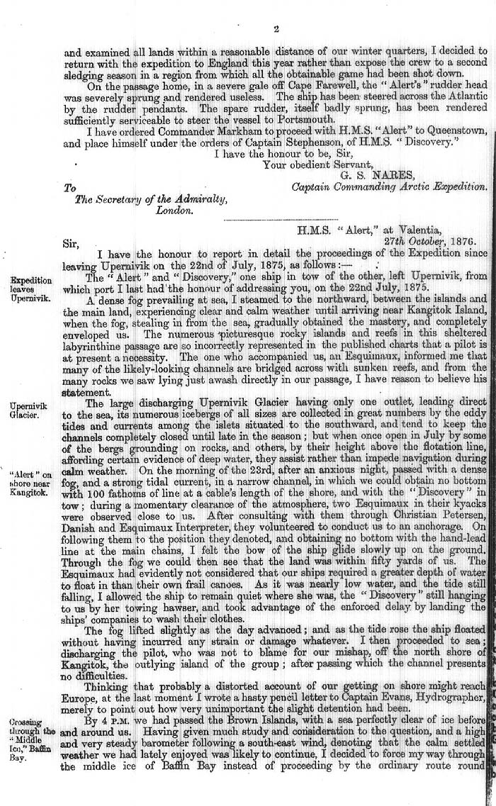 Arctic Blue Books: taylor 1877a, page 2