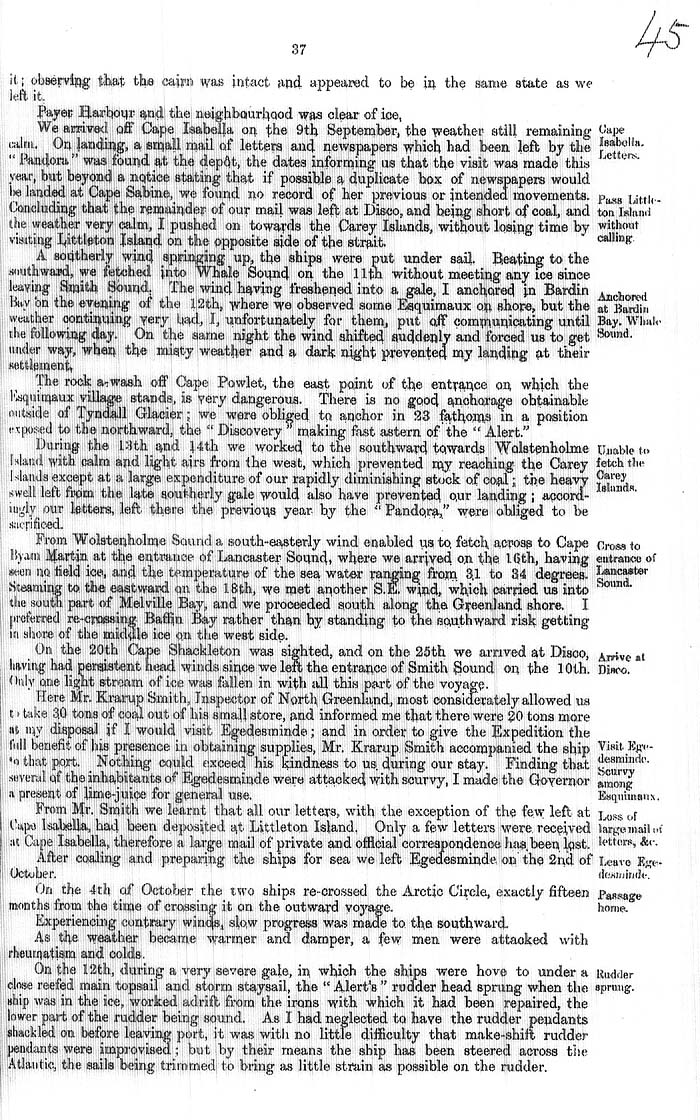 Arctic Blue Books: taylor 1877a, page 37