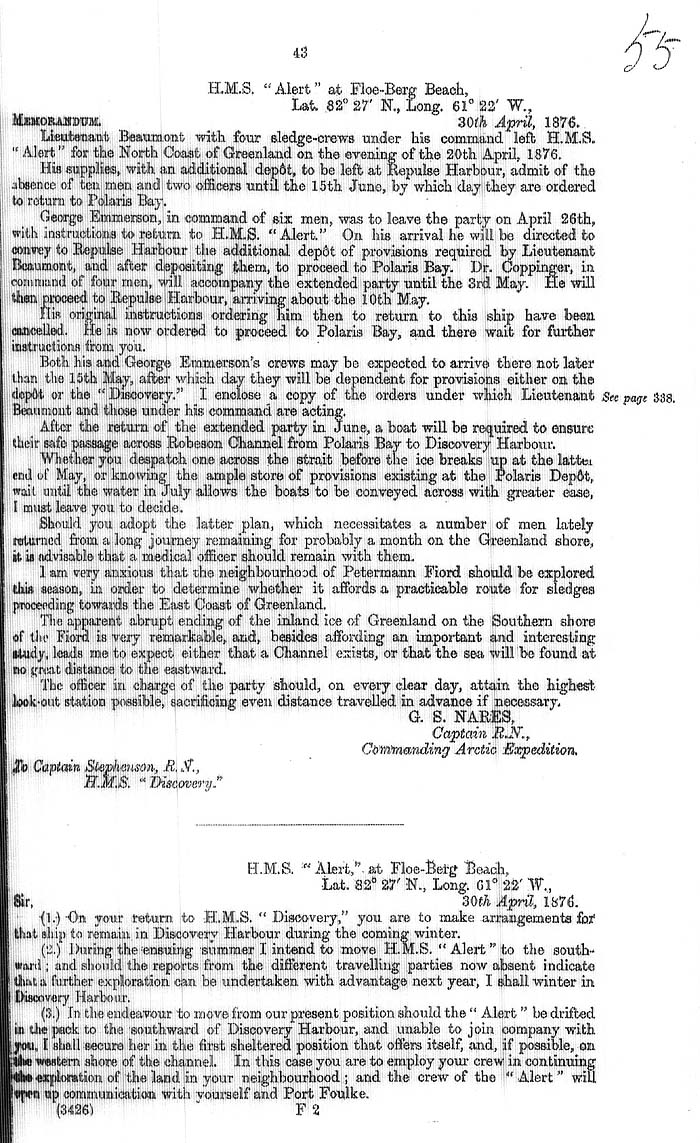 Arctic Blue Books: taylor 1877a, page 43