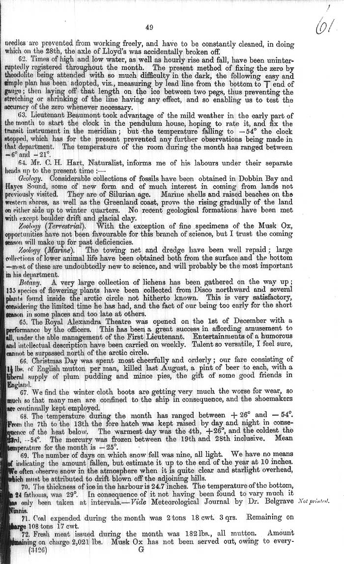 Arctic Blue Books: taylor 1877a, page 49