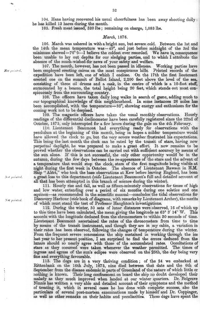 Arctic Blue Books: taylor 1877a, page 52