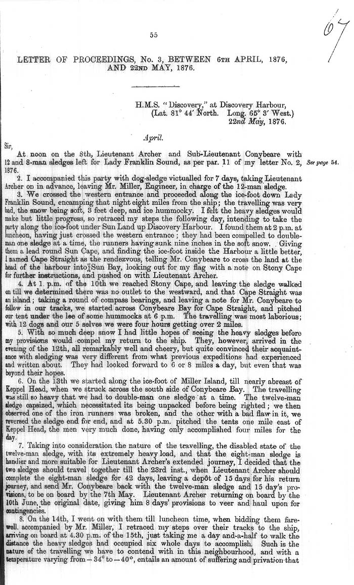 Arctic Blue Books: taylor 1877a, page 55