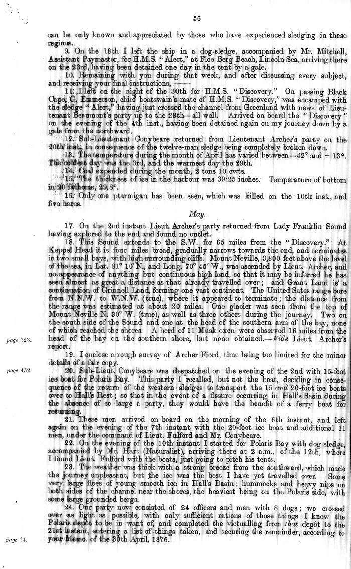 Arctic Blue Books: taylor 1877a, page 56a
