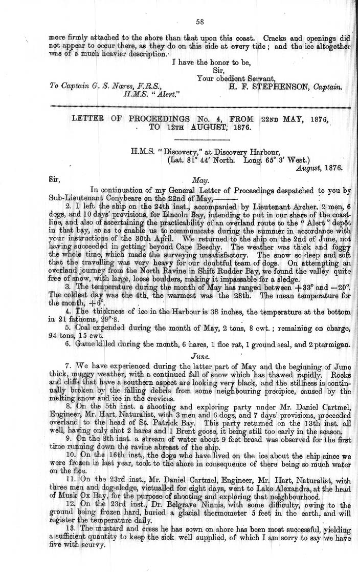Arctic Blue Books: taylor 1877a, page 58