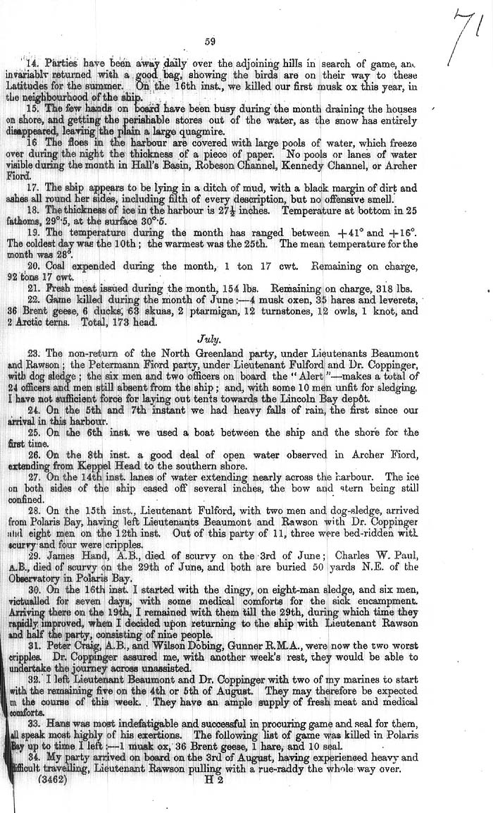 Arctic Blue Books: taylor 1877a, page 59
