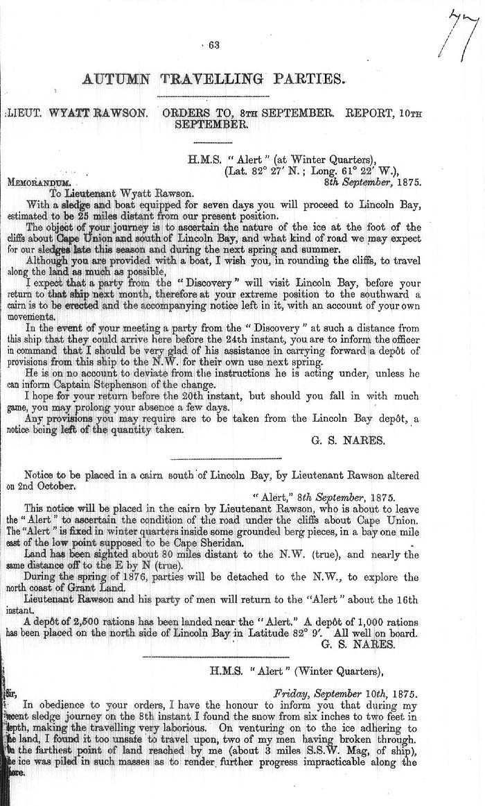 Arctic Blue Books: taylor 1877a, page 63