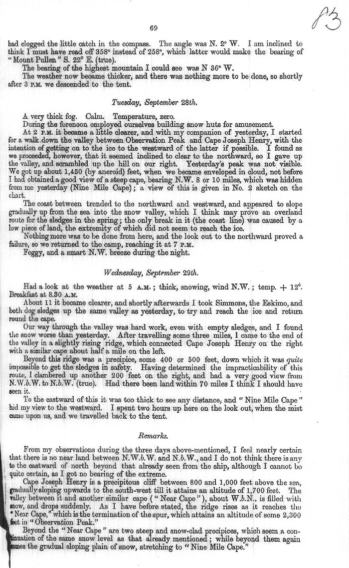 Arctic Blue Books: taylor 1877a, page 69