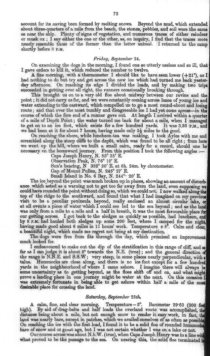 Arctic Blue Books: taylor 1877a, page 72
