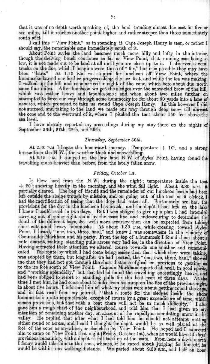 Arctic Blue Books: taylor 1877a, page 74