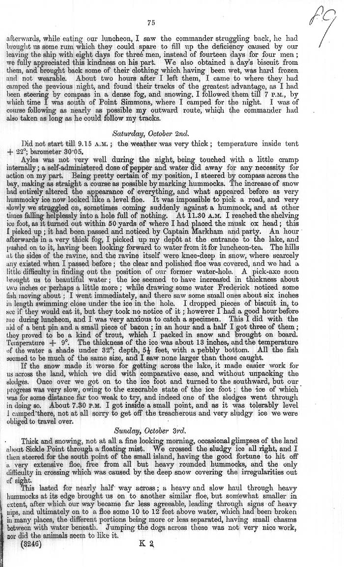 Arctic Blue Books: taylor 1877a, page 75