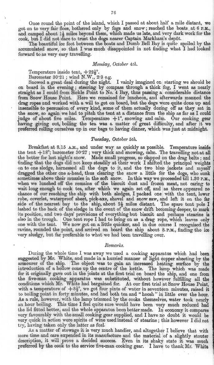 Arctic Blue Books: taylor 1877a, page 76
