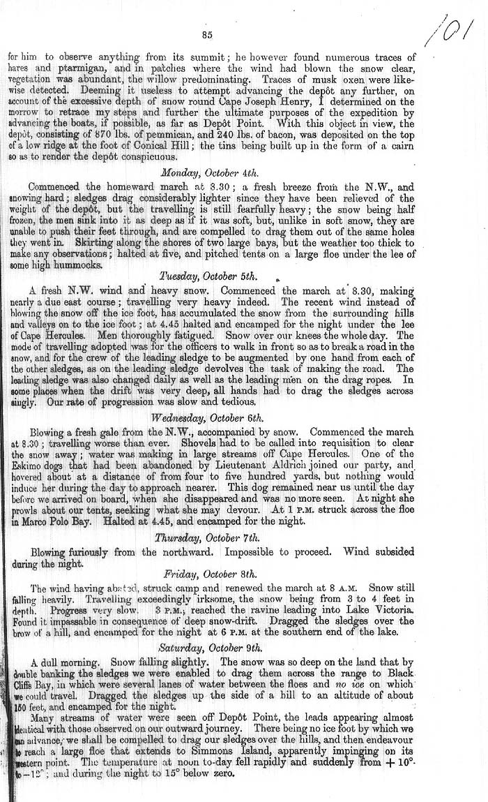 Arctic Blue Books: taylor 1877a, page 85