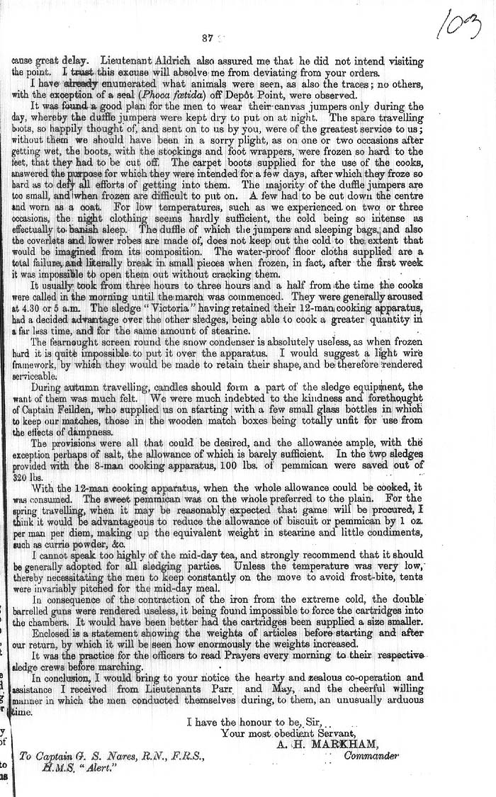 Arctic Blue Books: taylor 1877a, page 87