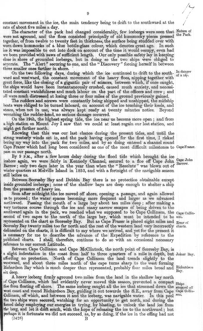 Arctic Blue Books: taylor 1877a, page 9