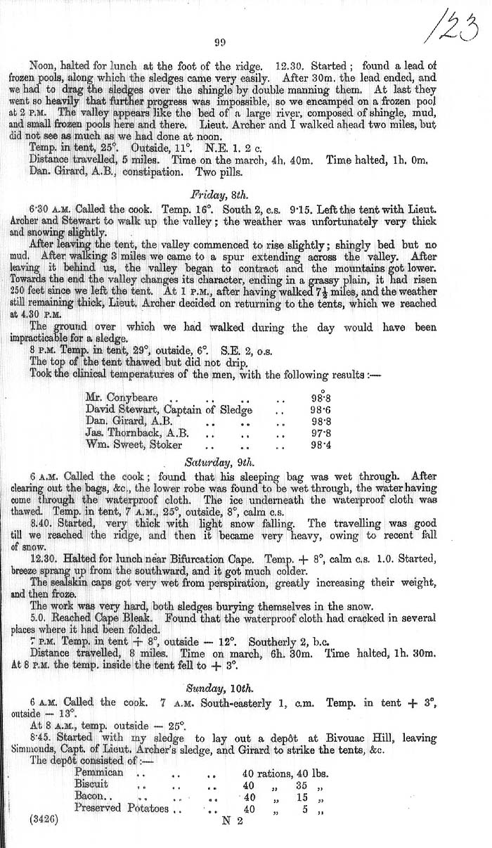 Arctic Blue Books: taylor 1877a, page 99