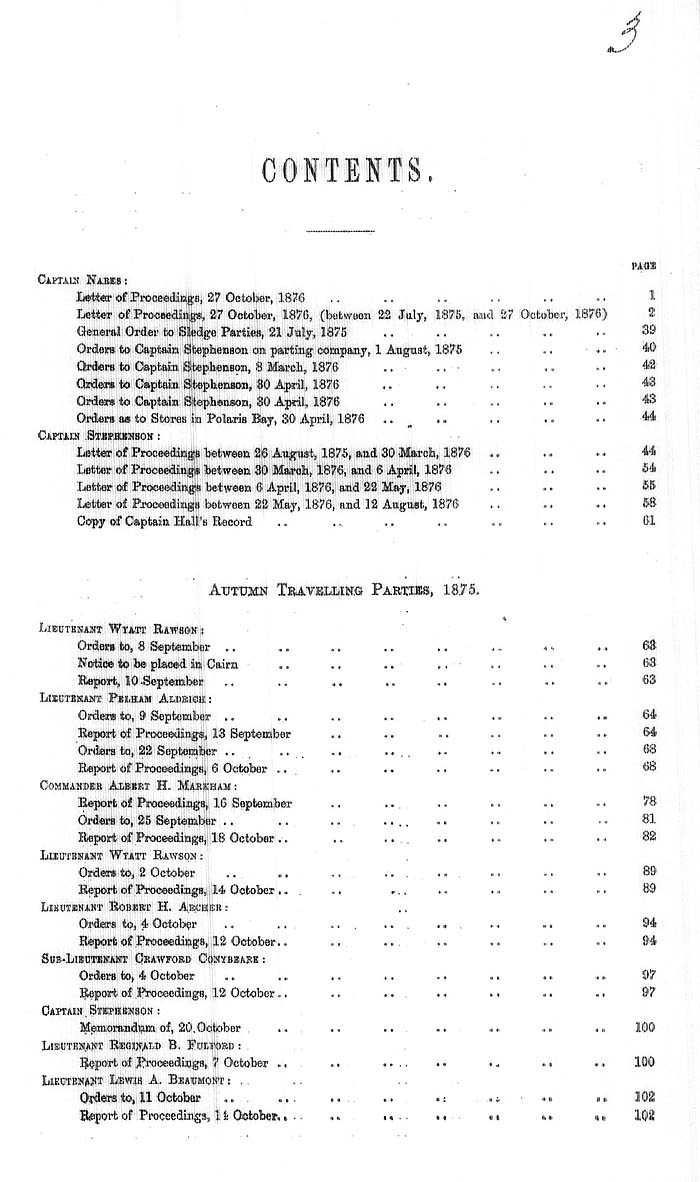 Arctic Blue Books: taylor 1877a, page iii