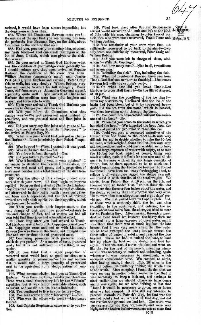 Arctic Blue Books: taylor 1877b, page 35