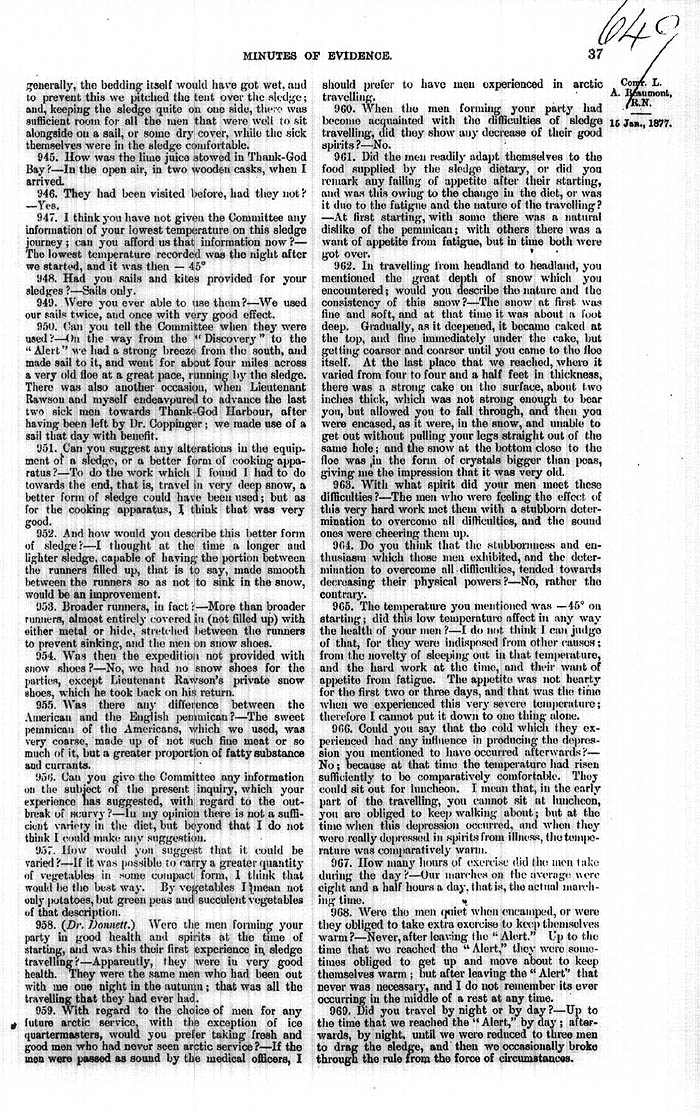 Arctic Blue Books: taylor 1877b, page 37