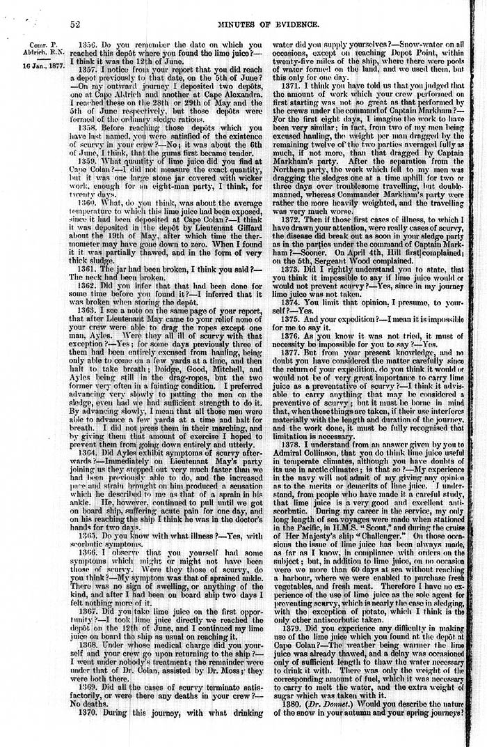 Arctic Blue Books: taylor 1877b, page 52