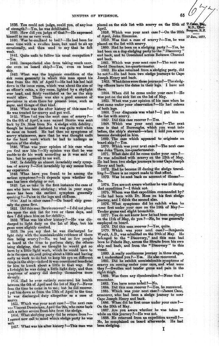 Arctic Blue Books: taylor 1877b, page 65
