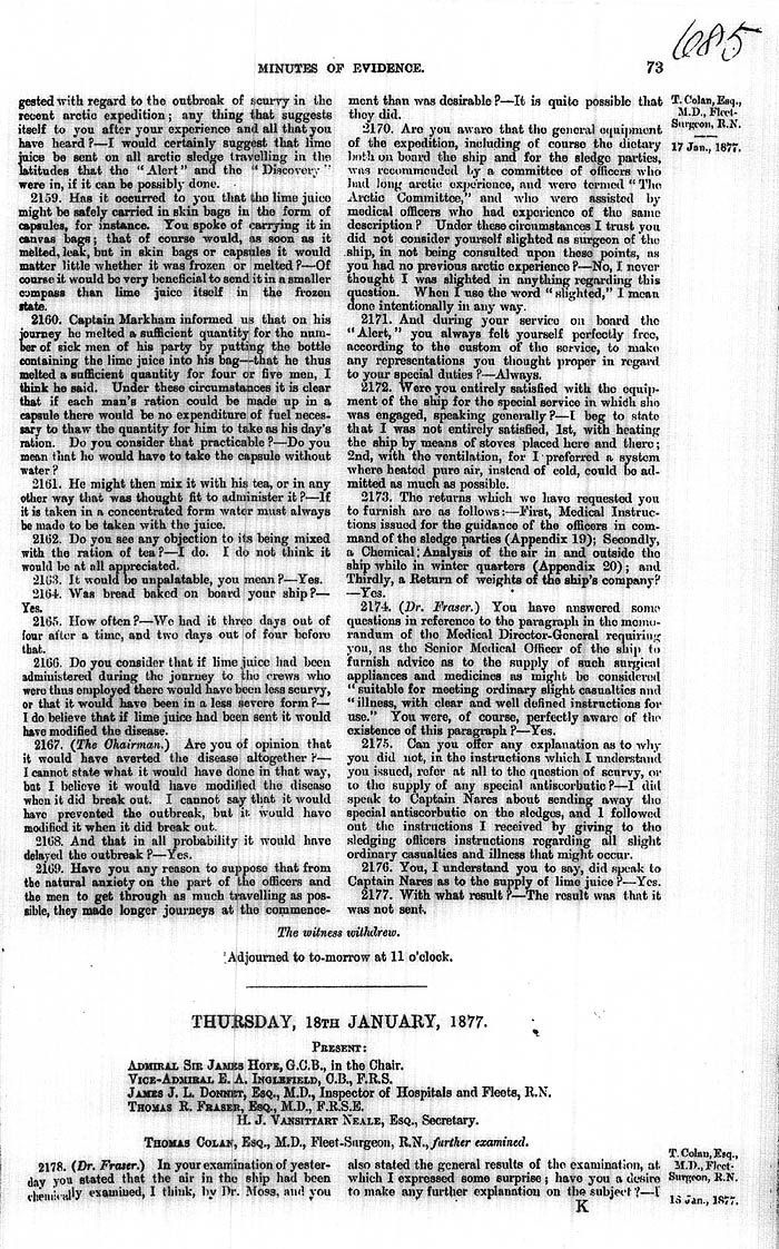 Arctic Blue Books: taylor 1877b, page 73