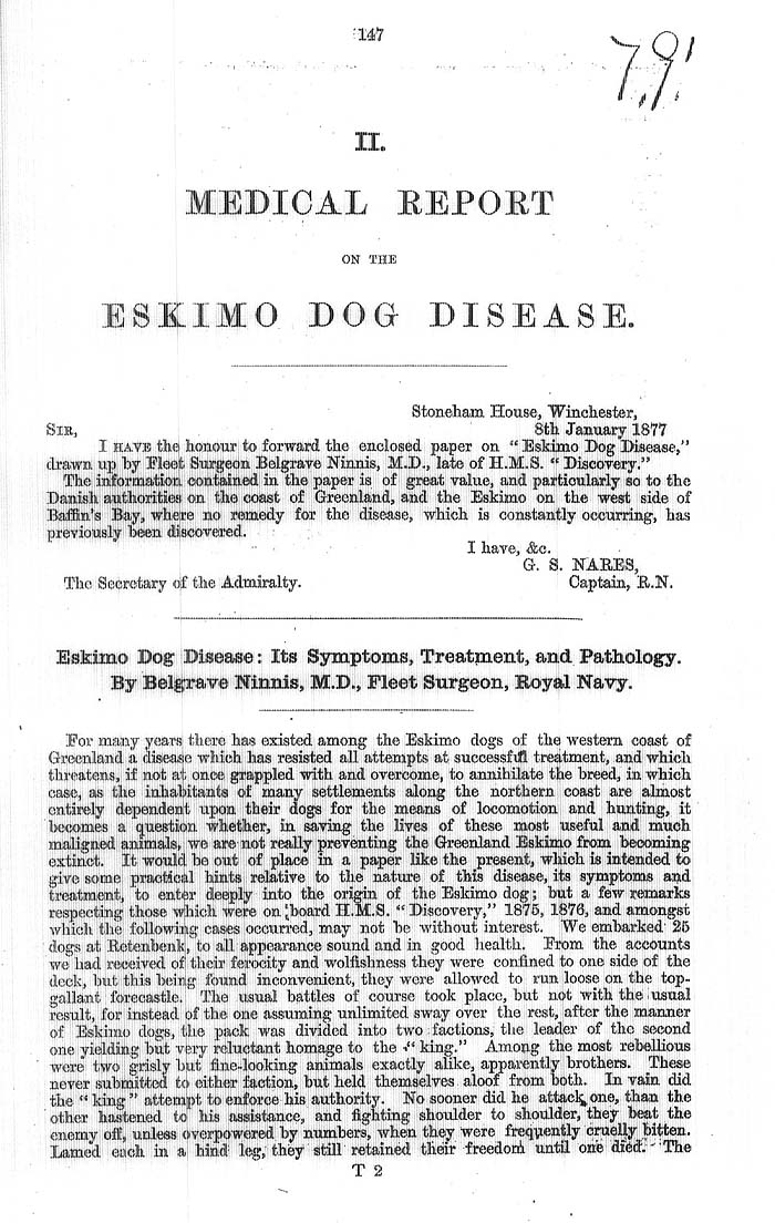 Arctic Blue Books: taylor 1878, page 147