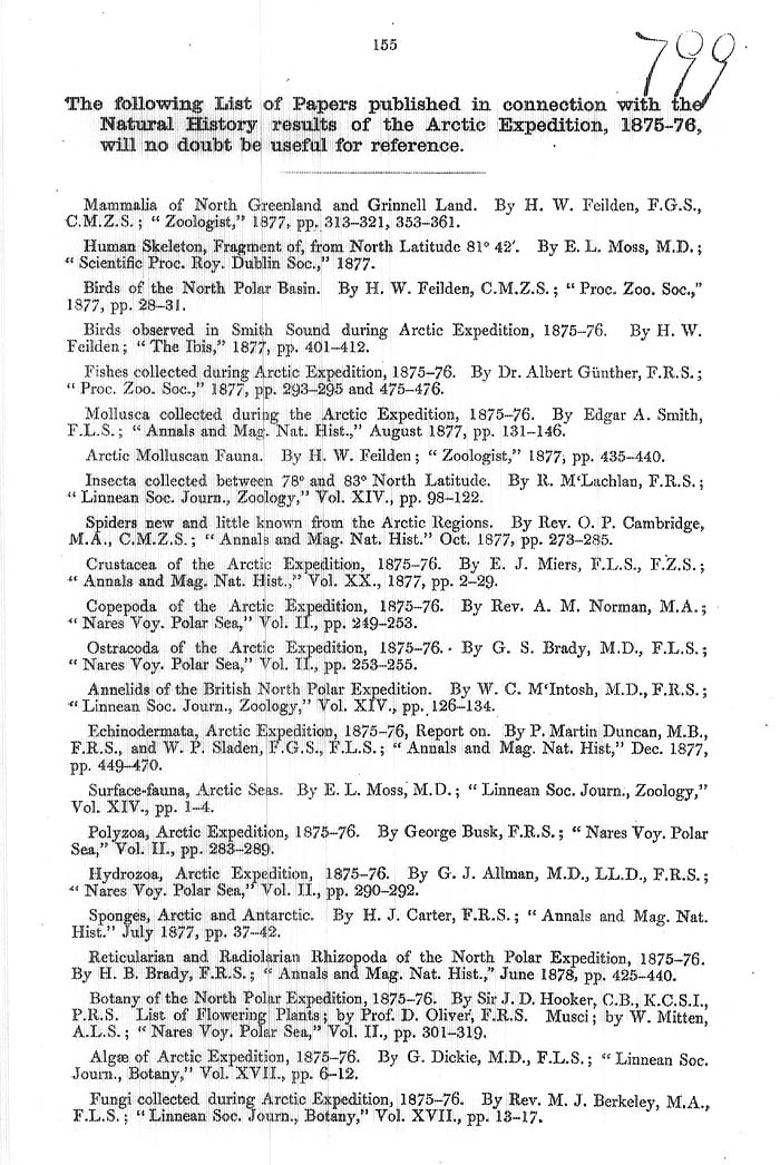Arctic Blue Books: taylor 1878, page 155