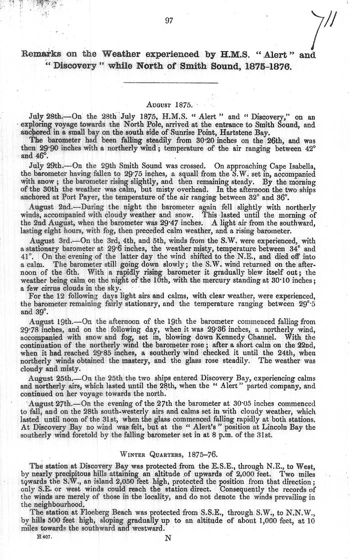 Arctic Blue Books: taylor 1878, page 97