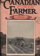 The Canadian Power Farmer, front cover, July 1921