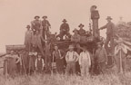 La Salle threshing team