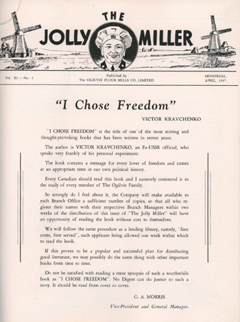 The Jolly Miller, “I Choose Freedom”, vol. XI, no. 2, 1946-1947